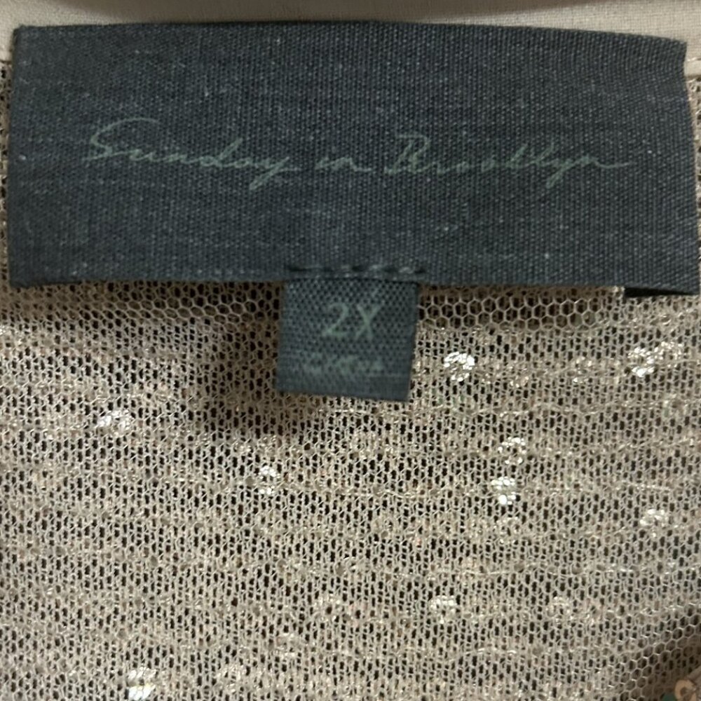 Sunday In Brooklyn Sequin Buttondown - image 3